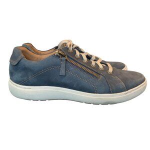 Clarks Womens Blue Casual Comfort Sneakers Walking Shoes Size 8